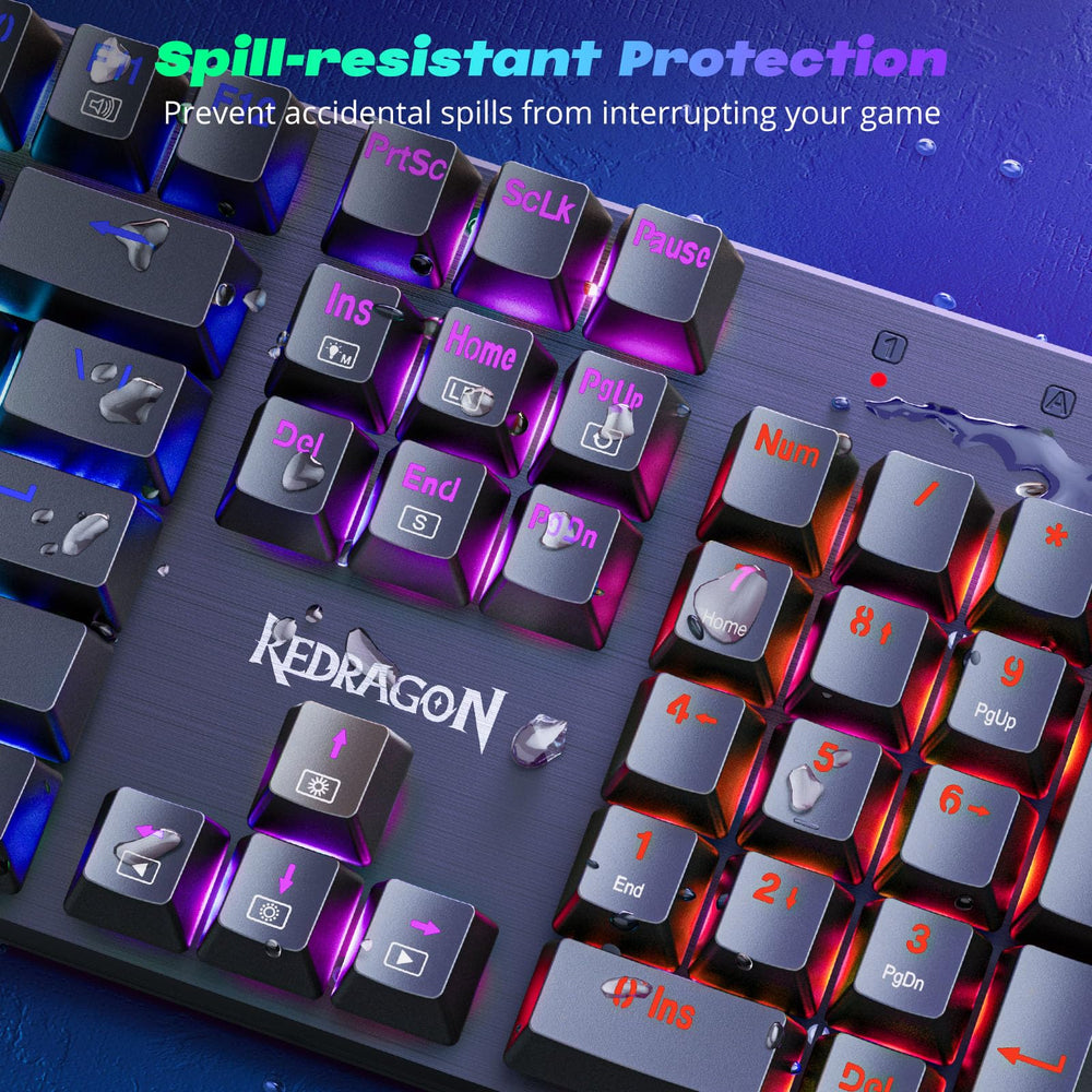 Redragon K671 comparación de tamaño con mano para referencia de escala