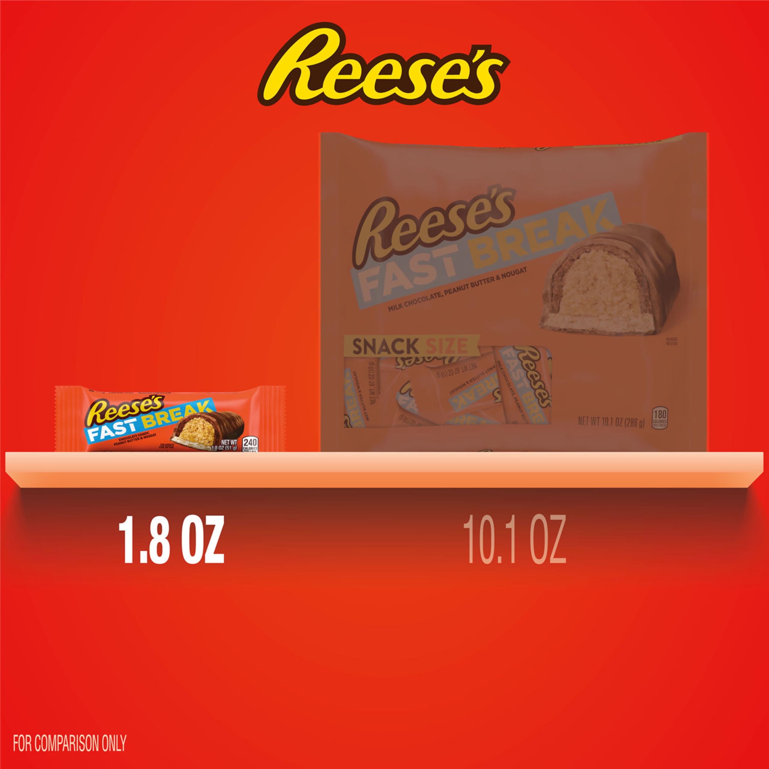 REESE'S envoltorio individual listo para llevar, conserva frescura y higiene