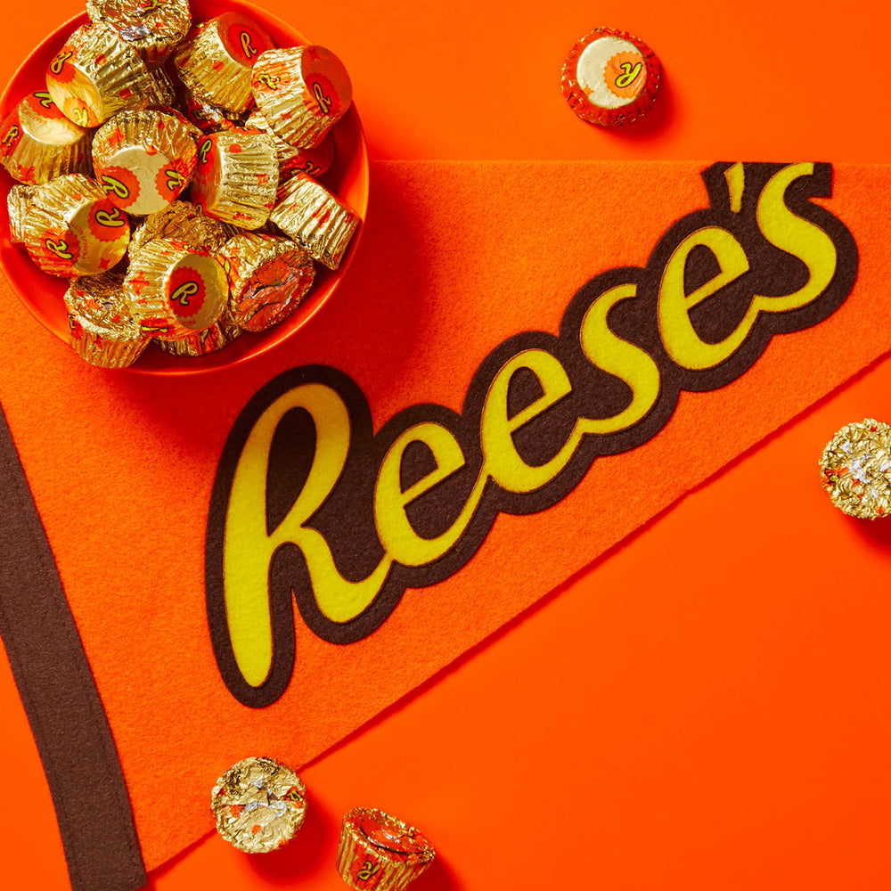 REESE'S taza en mano para comparar tamaño y porción controlada