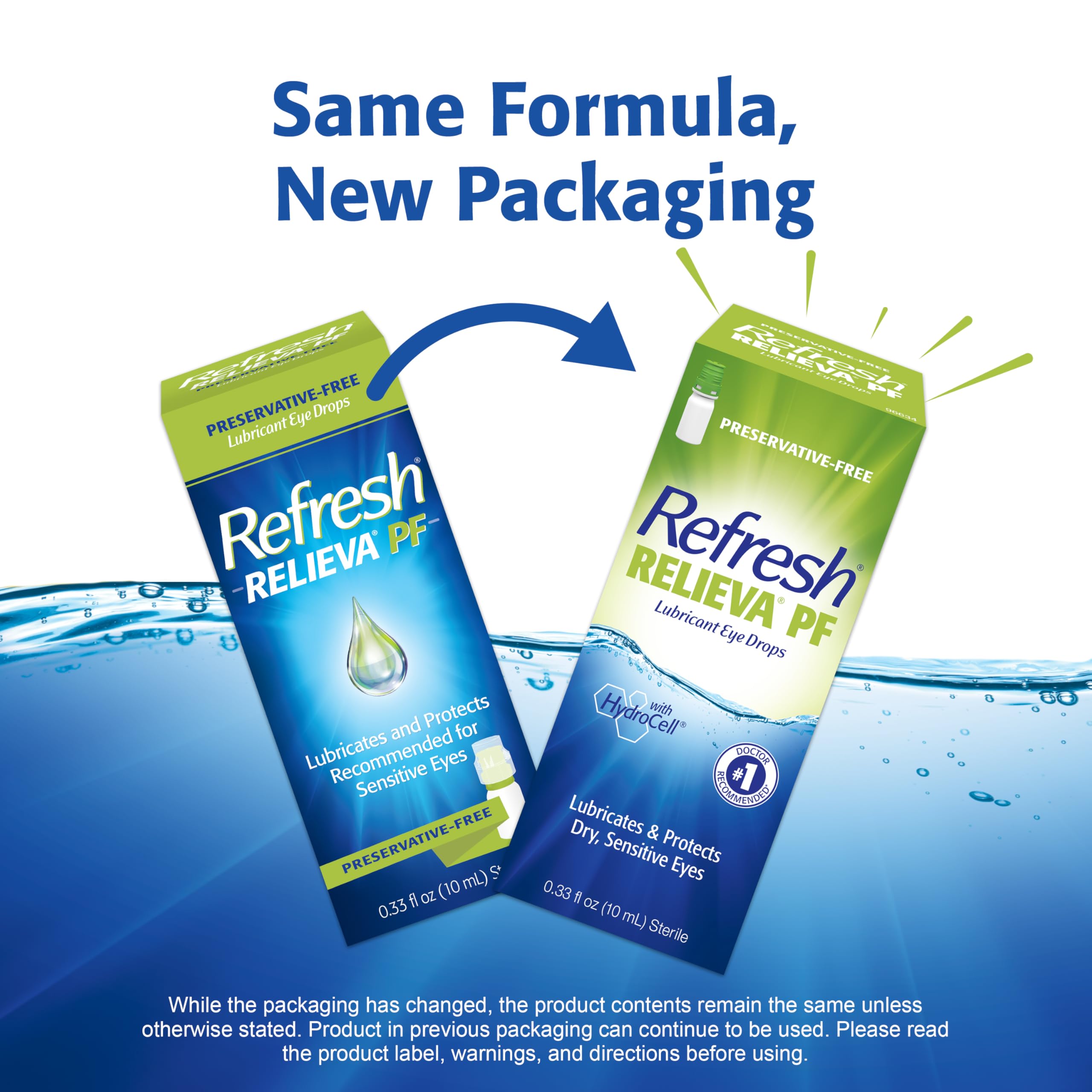 REFRESH boquilla del gotero con diseño multidosis que protege esterilidad