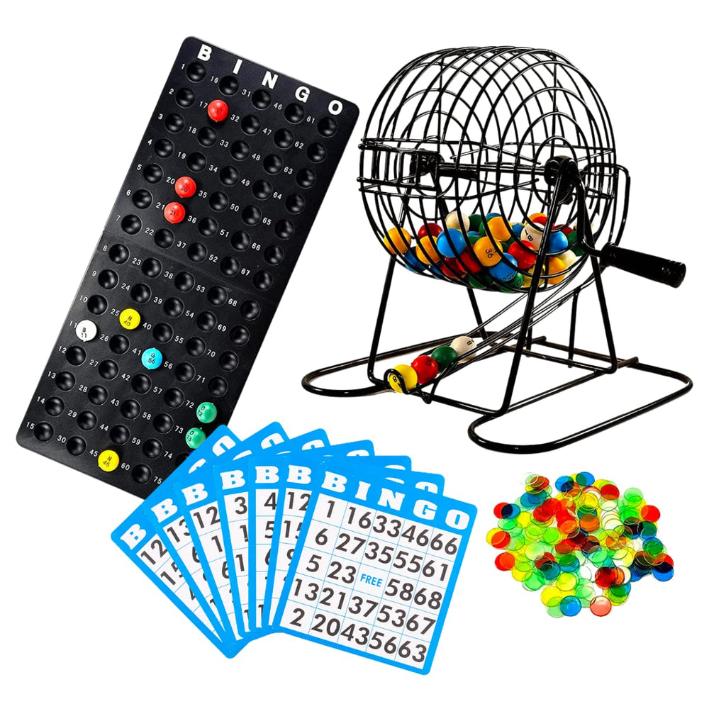 Regal Games front packaging showing full bingo set and included parts for easy setup