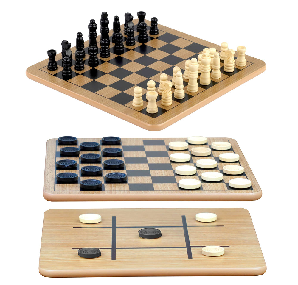 Regal Games tablero frontal de madera, elegante y portátil para reuniones