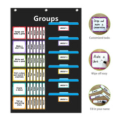 REGELETO tarjetas coloridas para nombres y tareas facilitan gestión
