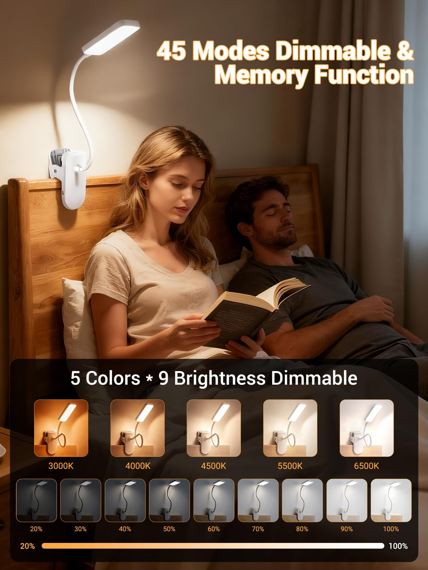 ReinHoo cuello flexible ajustable que permite dirigir la luz con precisión