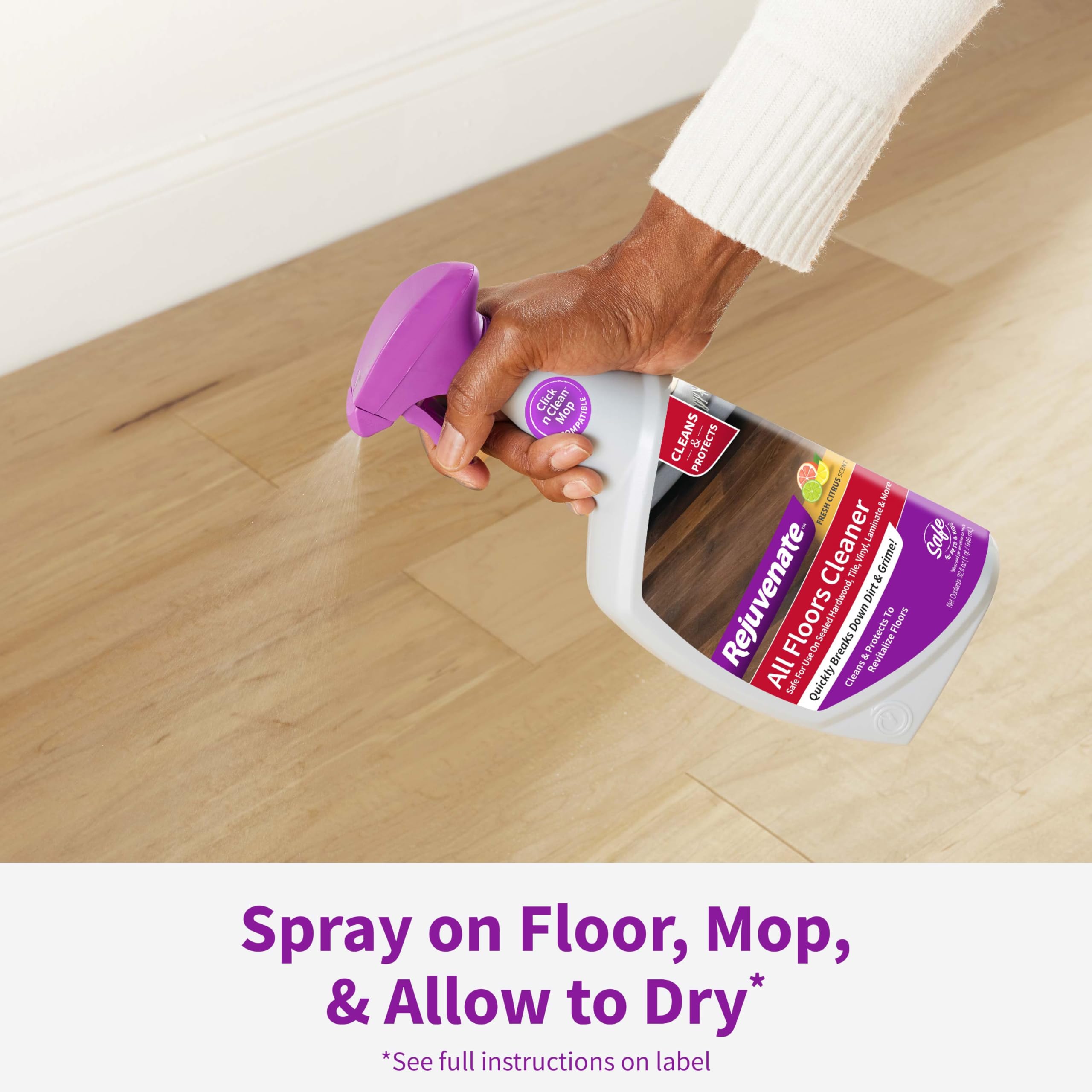 Rejuvenate suelo de madera sellada con brillo renovado