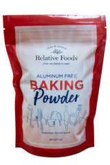 Relative Foods frente del envase mostrando etiqueta clara y beneficio sin aluminio