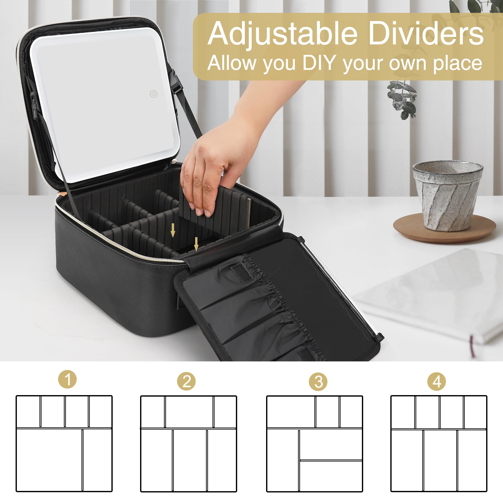 Relavel estuche en mano para comparar tamaño y portabilidad durante viajes
