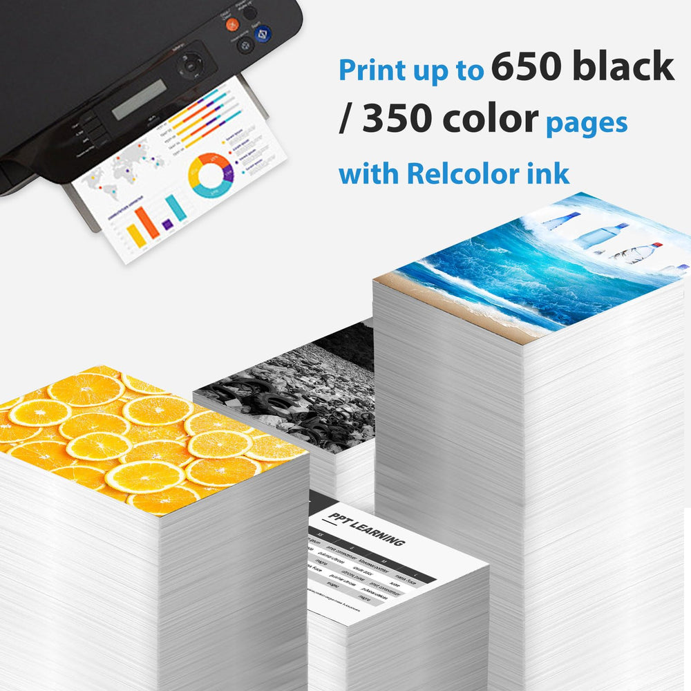 Relcolor 61XL cartucho siendo insertado en impresora compatible rápidamente