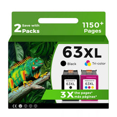 Relcolor pack 63XL frontal mostrando cartuchos y caja, ahorro inmediato