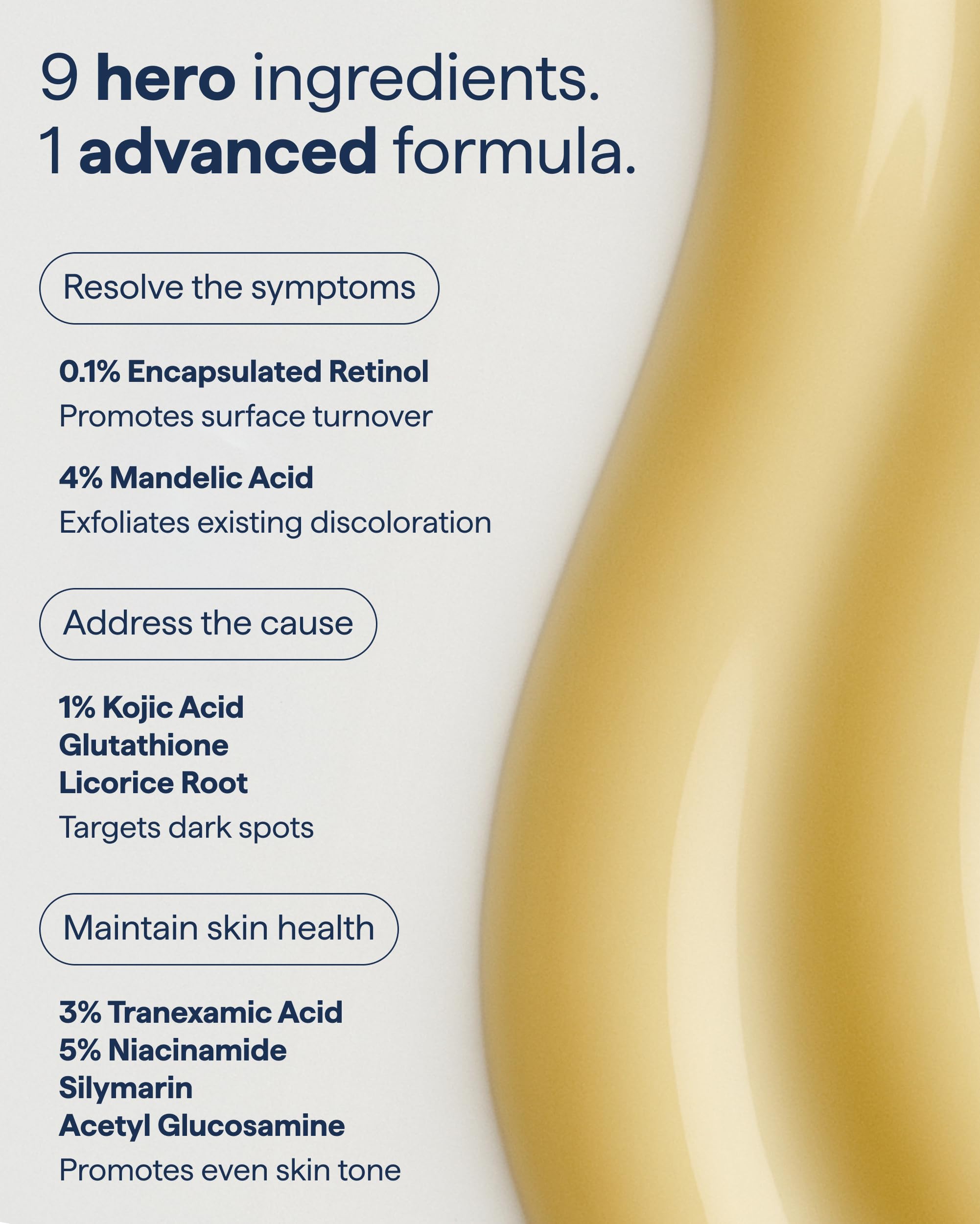 Remedy Science aplicación nocturna en rostro para corrección de manchas