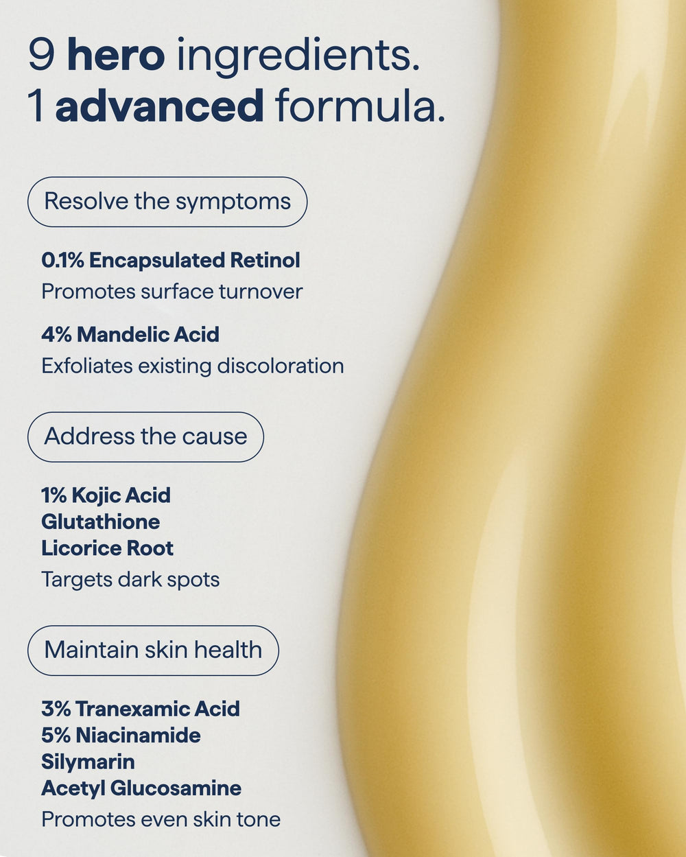 Remedy Science aplicación nocturna en rostro para corrección de manchas