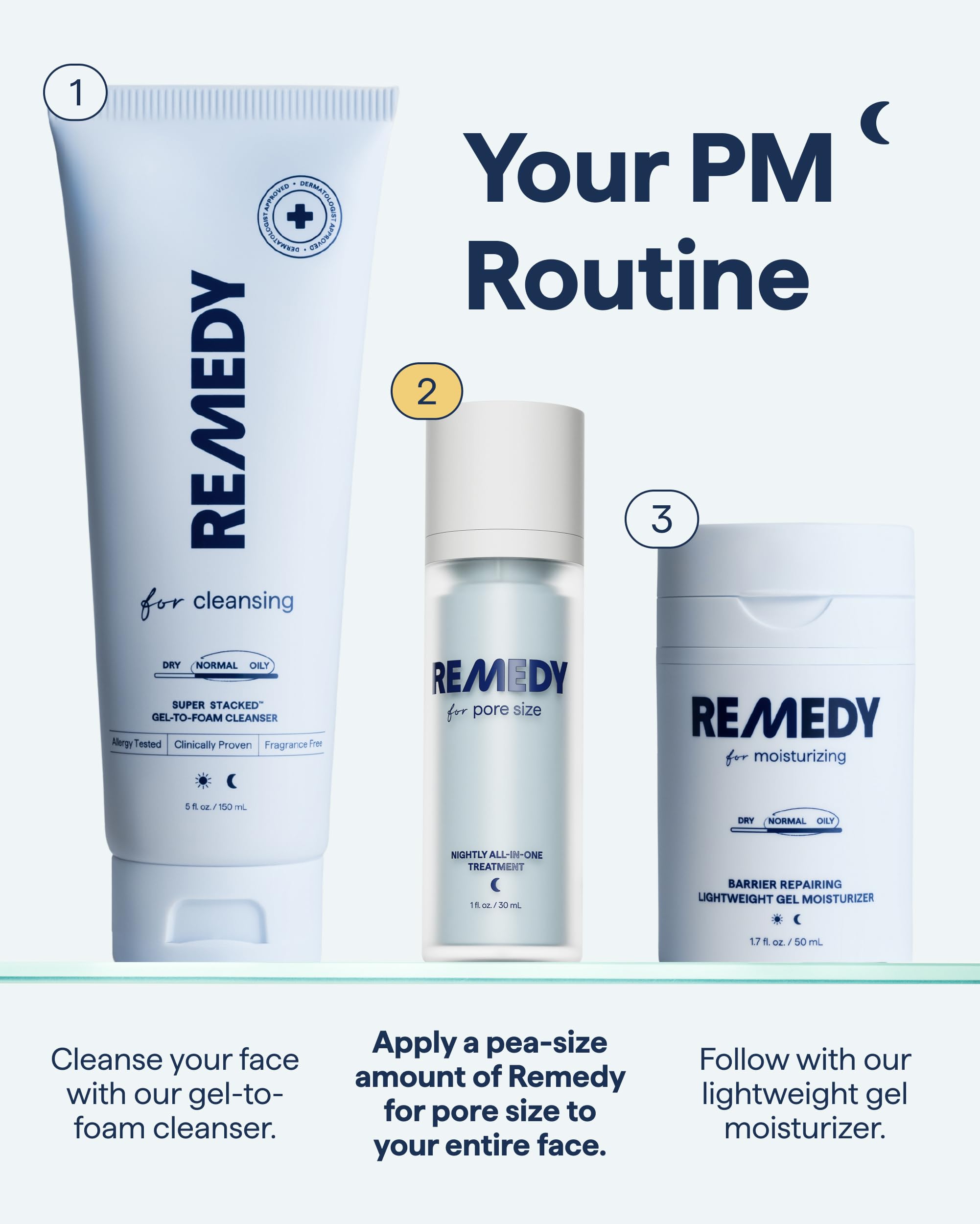 Remedy Science empaque lateral mostrando instrucción de uso y sello cruelty free
