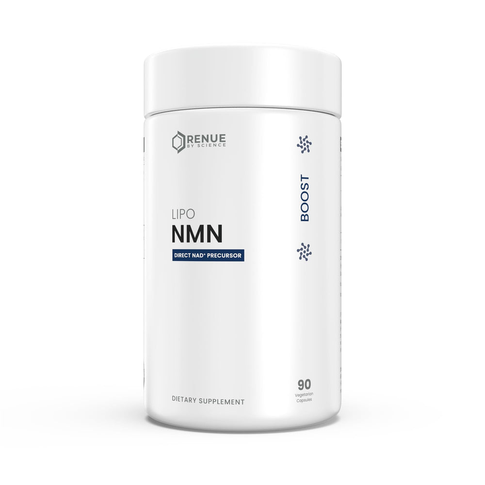 Renue By Science envase frontal mostrando la marca y beneficio de absorción