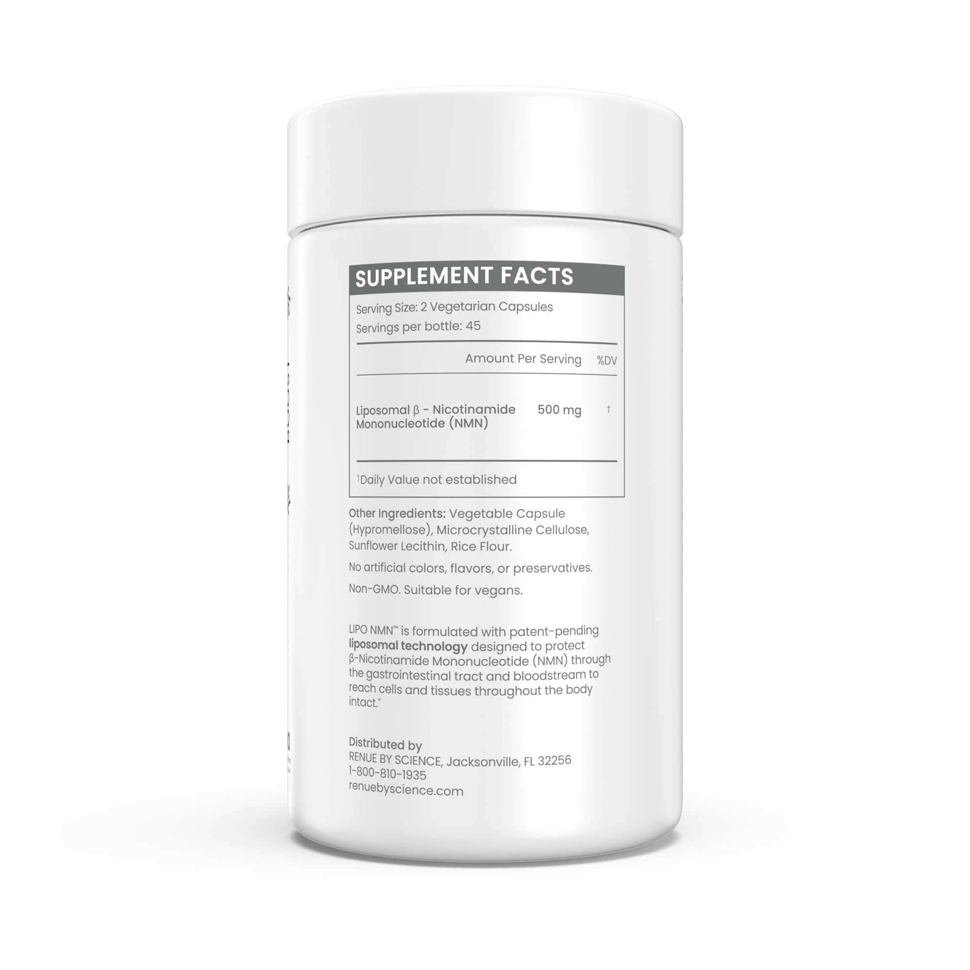 Renue By Science polvo liposomal textura para mejor protección y entrega