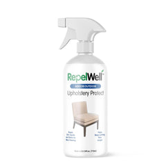 RepelWell botella frontal 24 oz mostrando diseño y volumen, protección inmediata