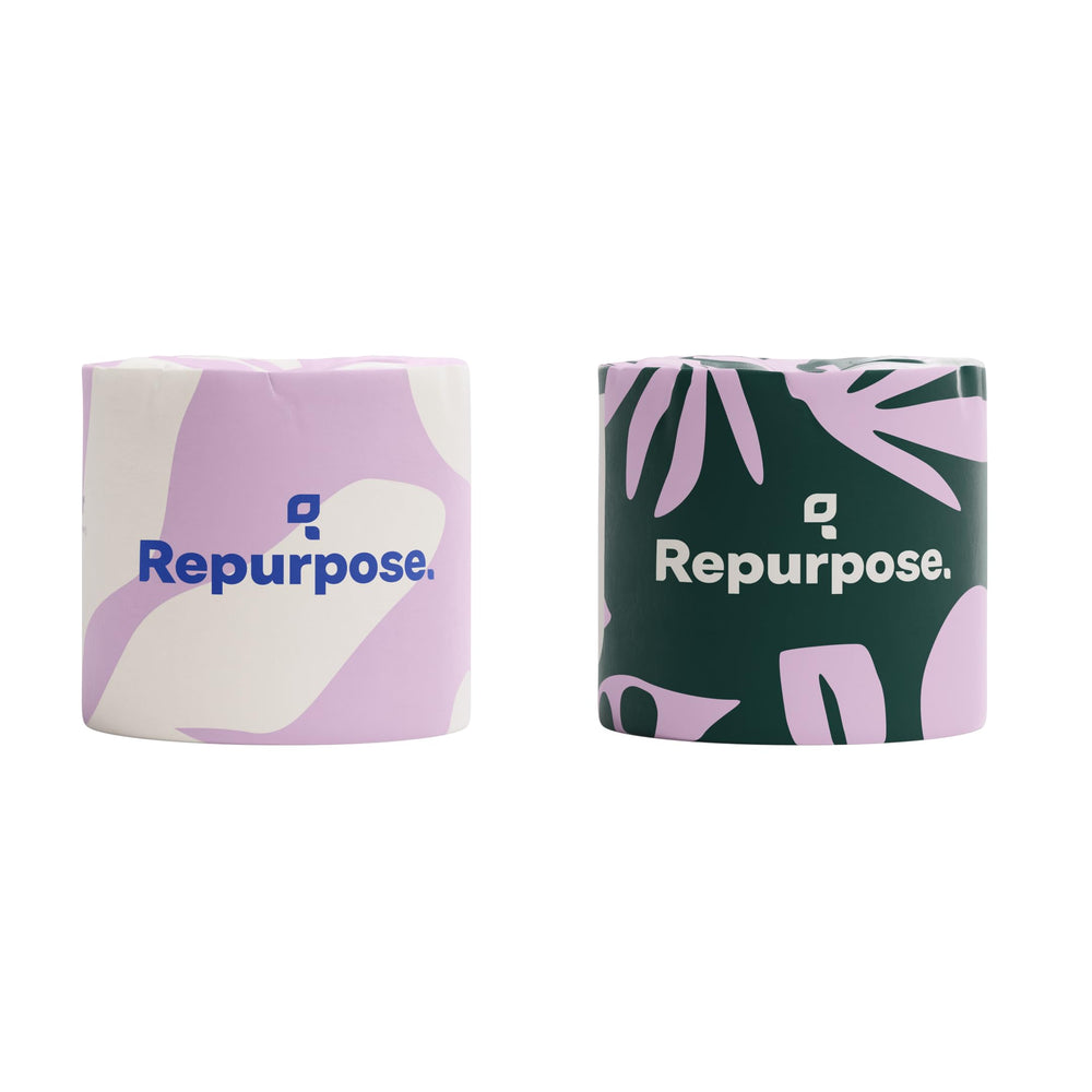 Repurpose etiqueta que destaca bambú como material renovable