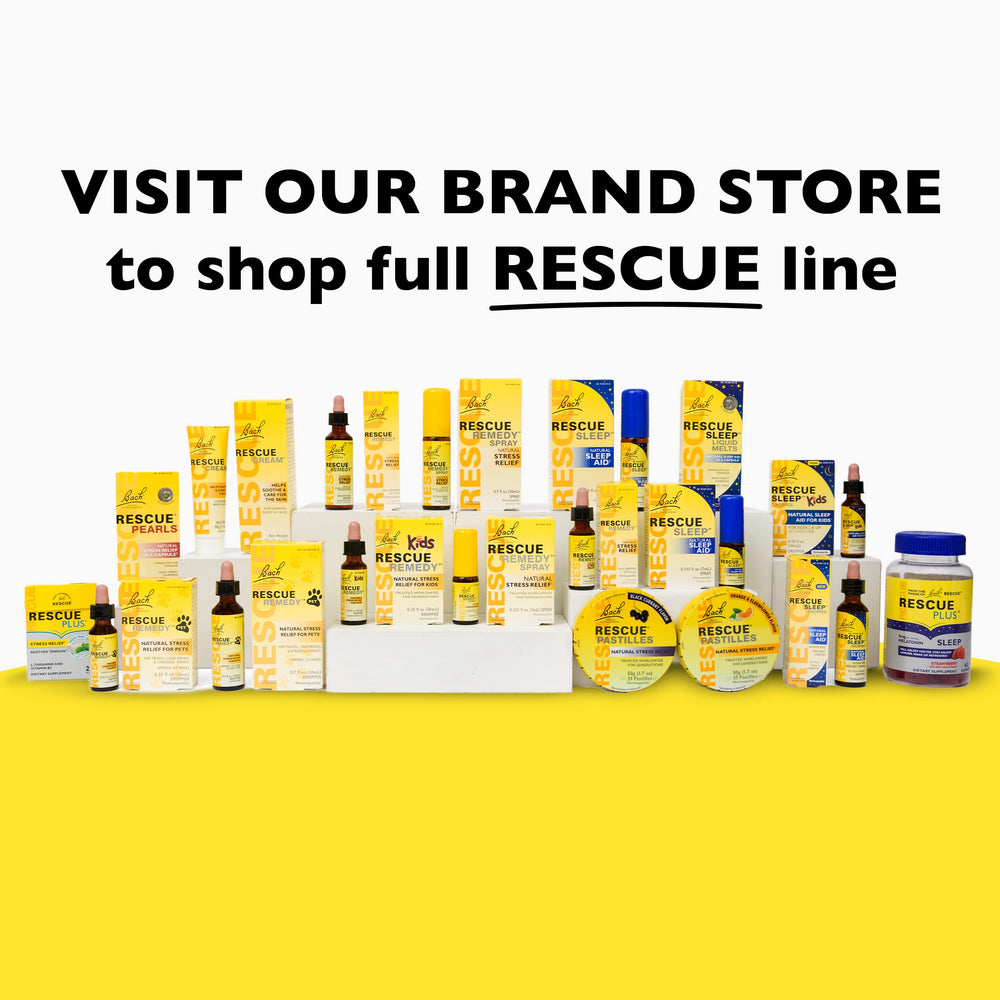 RESCUE etiqueta informativa con listas de ingredientes y certificaciones