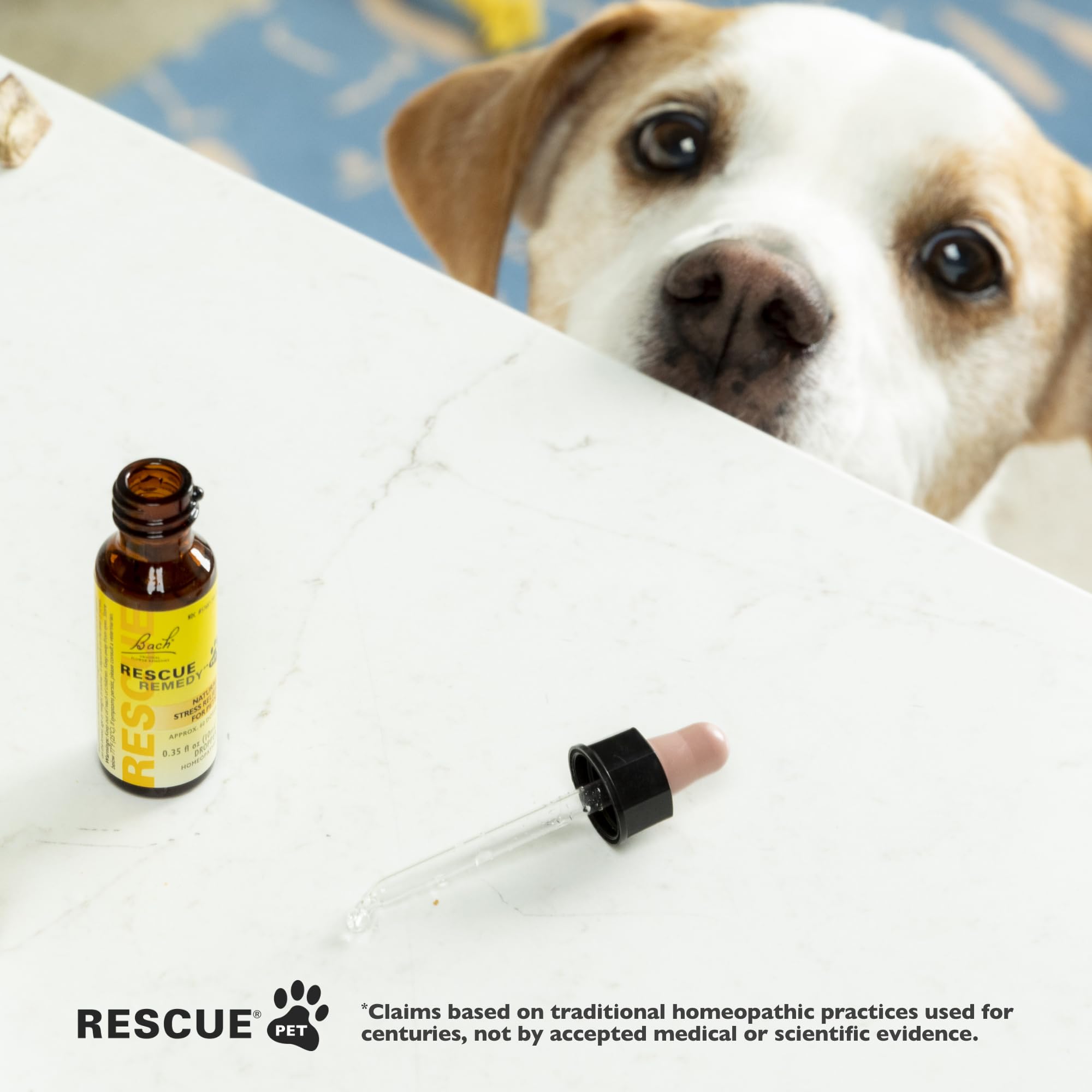 Rescue producto usado en clínica veterinaria para apoyo emocional inmediato