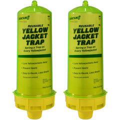 RESCUE! front packaging showing two reusable traps and attractant for easy setup