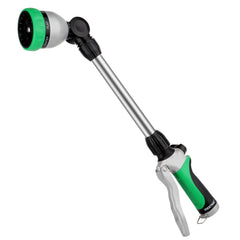 Restmo front view of metal watering wand showing sturdy build and finish for durability