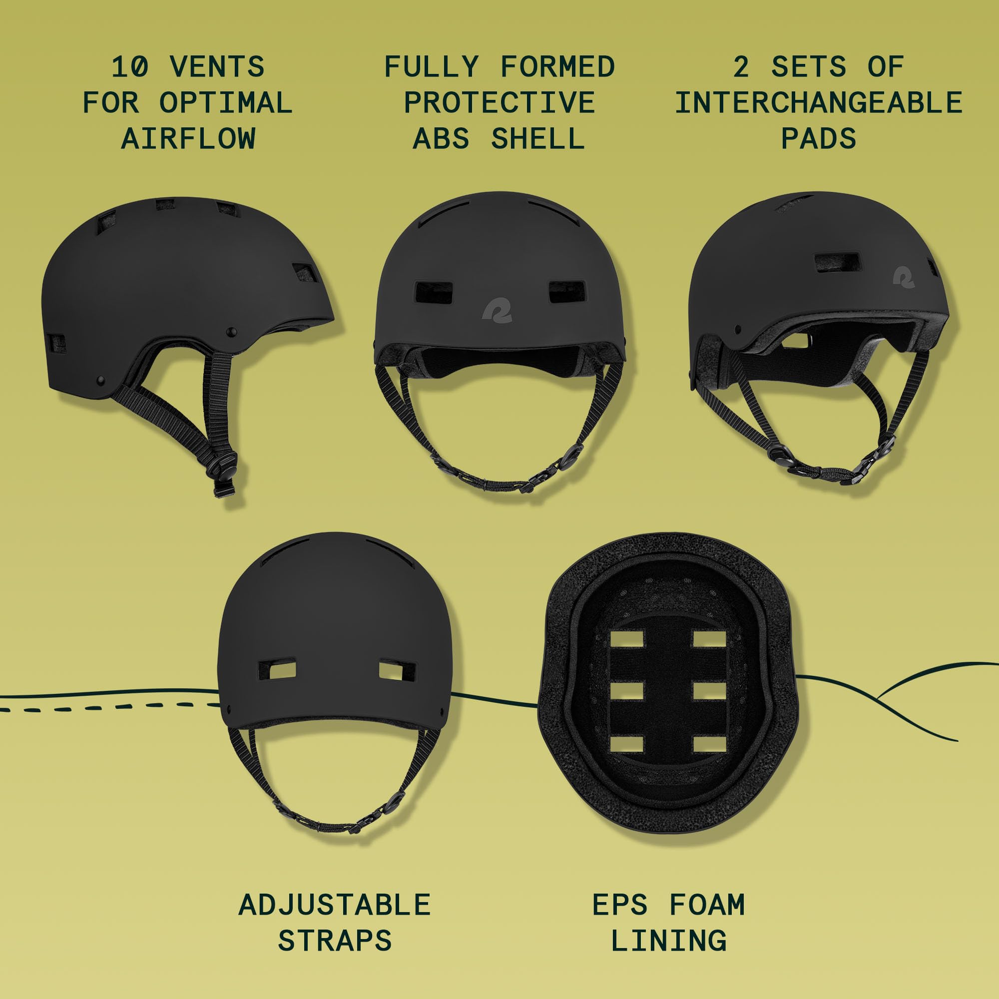 Retrospec Dakota detalle de espuma EPS que absorbe impactos de forma segura