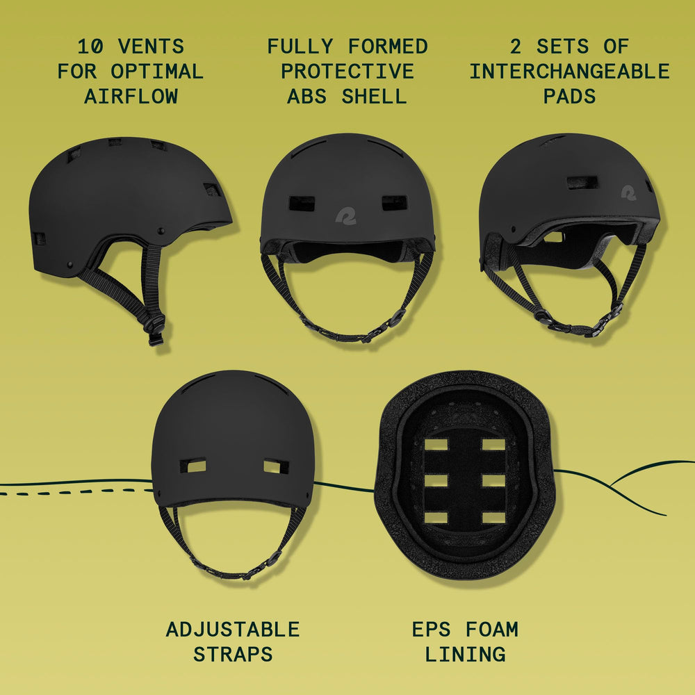 Retrospec Dakota detalle de espuma EPS que absorbe impactos de forma segura