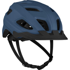 Retrospec Lennon vista frontal en azul mate, protección y estilo visibles