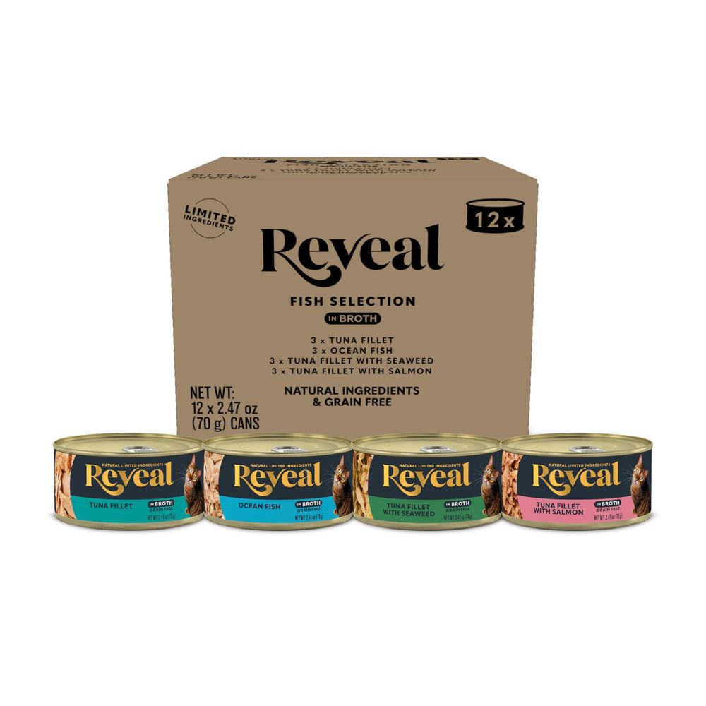 Reveal lata frente del pack mostrando etiqueta y beneficio de ingredientes reales