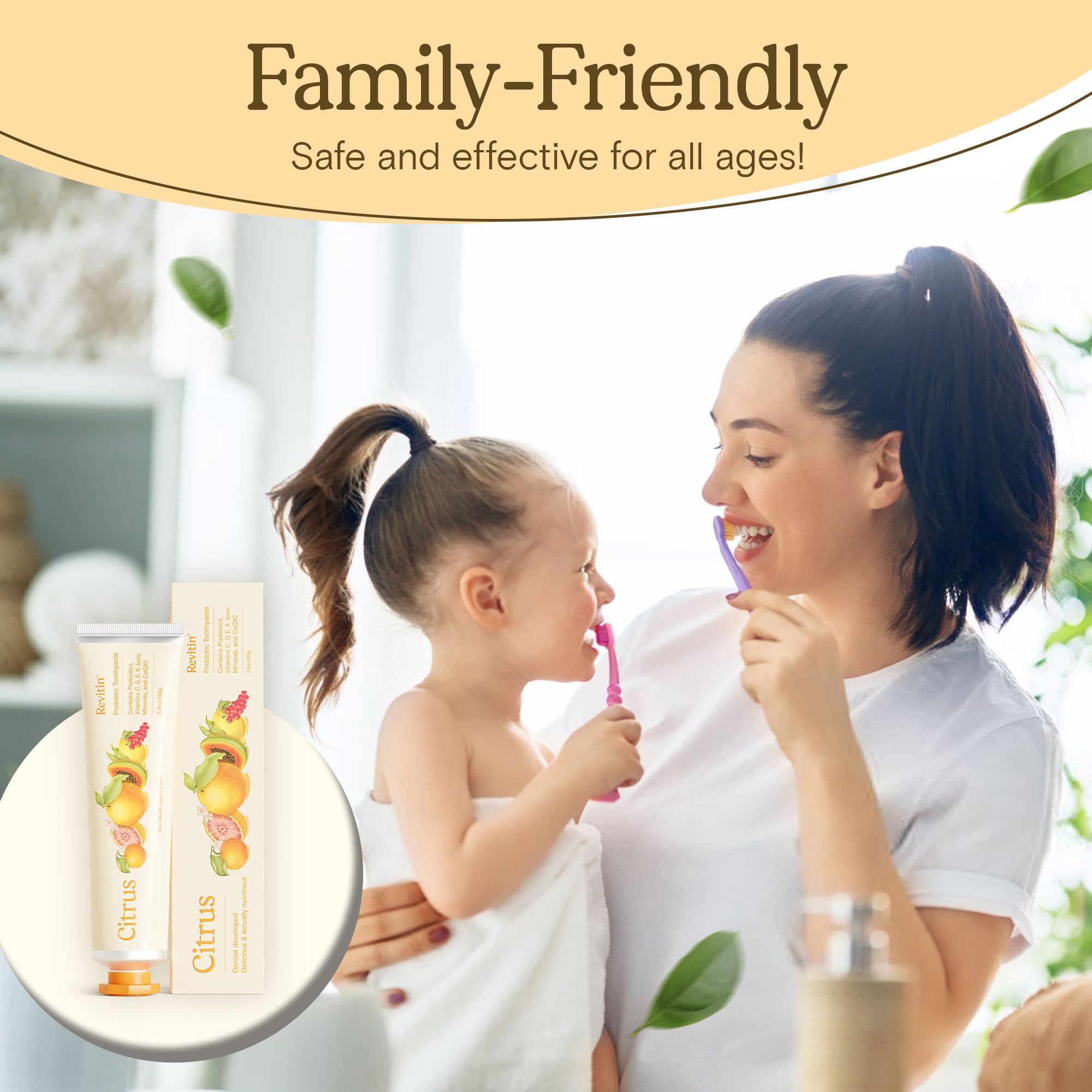 Revitin ingredientes con vitaminas y minerales resaltando aporte nutritivo