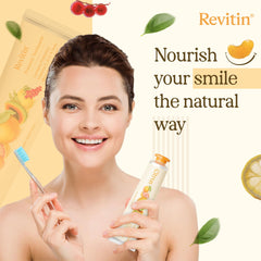 Revitin tubo abierto con gota de gel destacando aplicación controlada