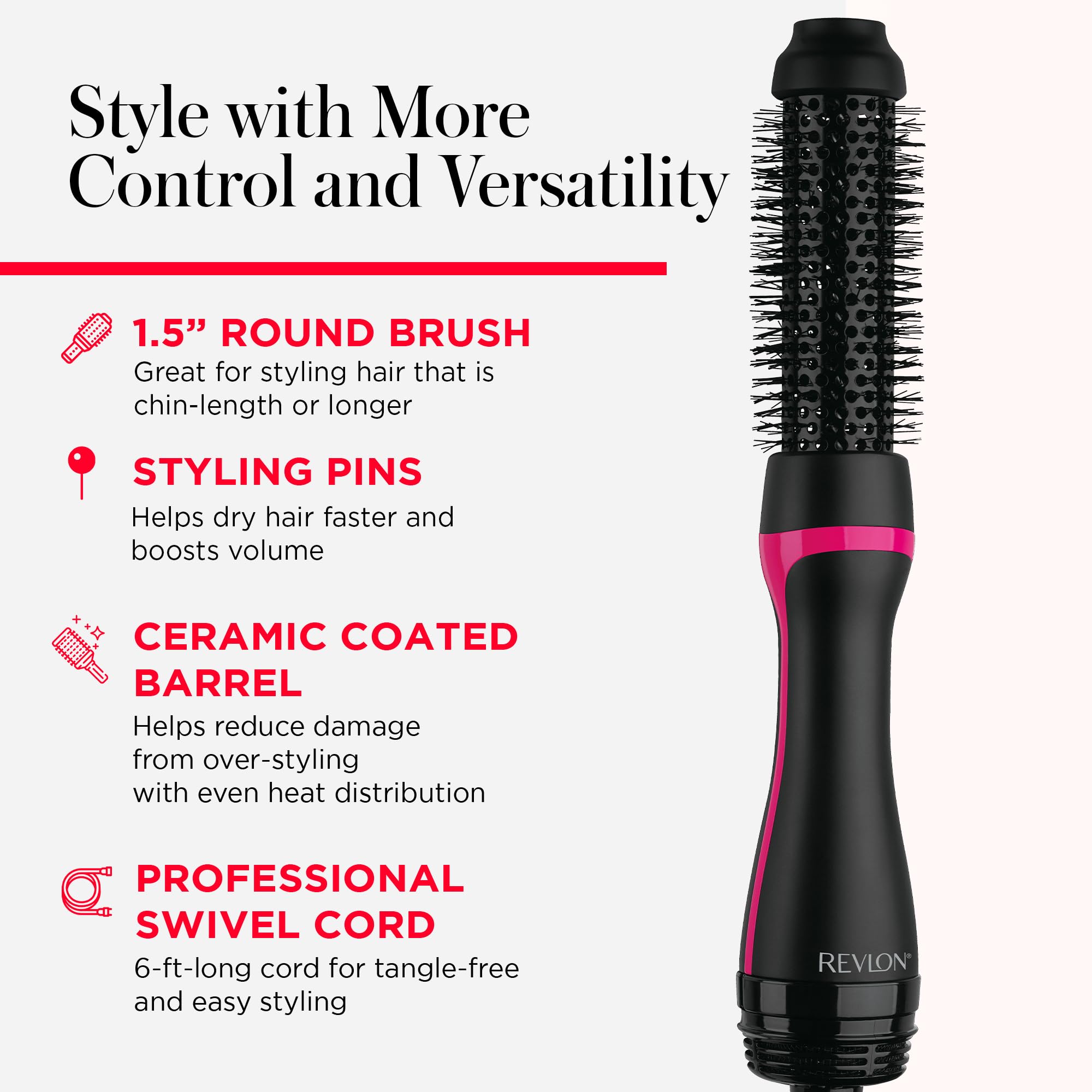 REVLON comparación de tamaño en mano para referencia de escala