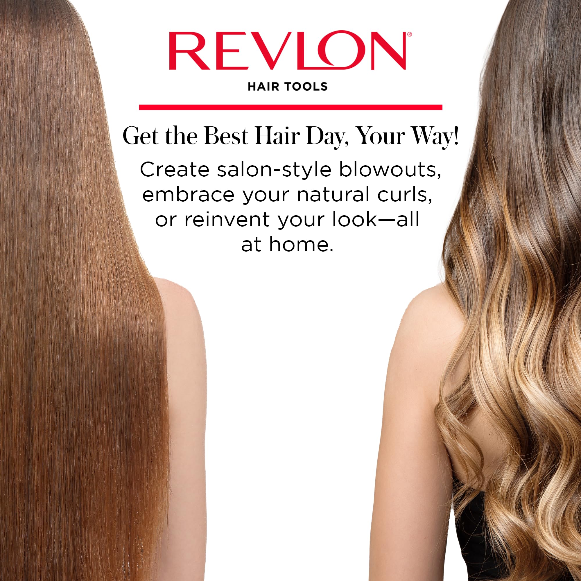 REVLON comparativa de tamaño en mano para manejo cómodo