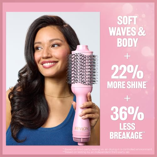REVLON One-Step Volumizer comparación de tamaño para referencia y ergonomía