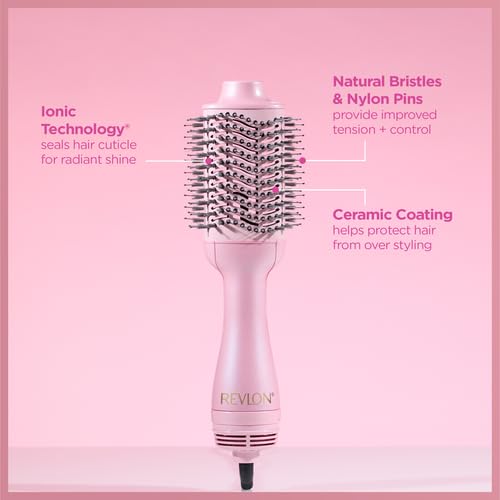 REVLON One-Step Volumizer panel de controles con ajustes de calor para personalizar