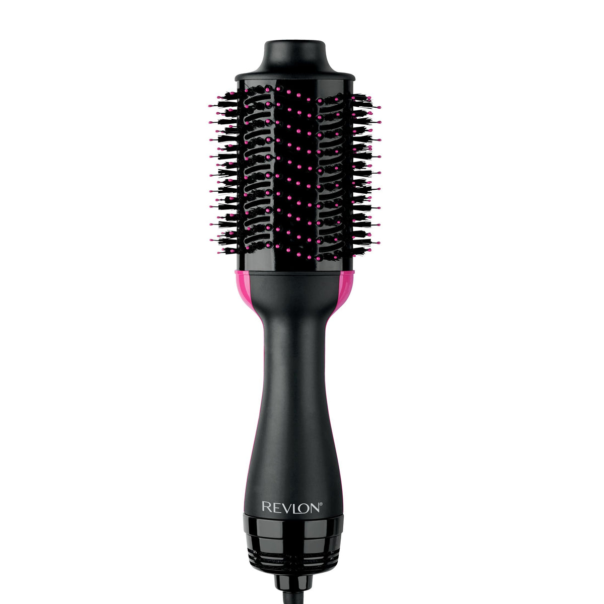 REVLON One-Step Volumizer frontal con barril negro, brinda secado rápido