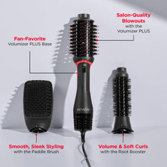 REVLON Root Booster en uso levantando raíz para más volumen