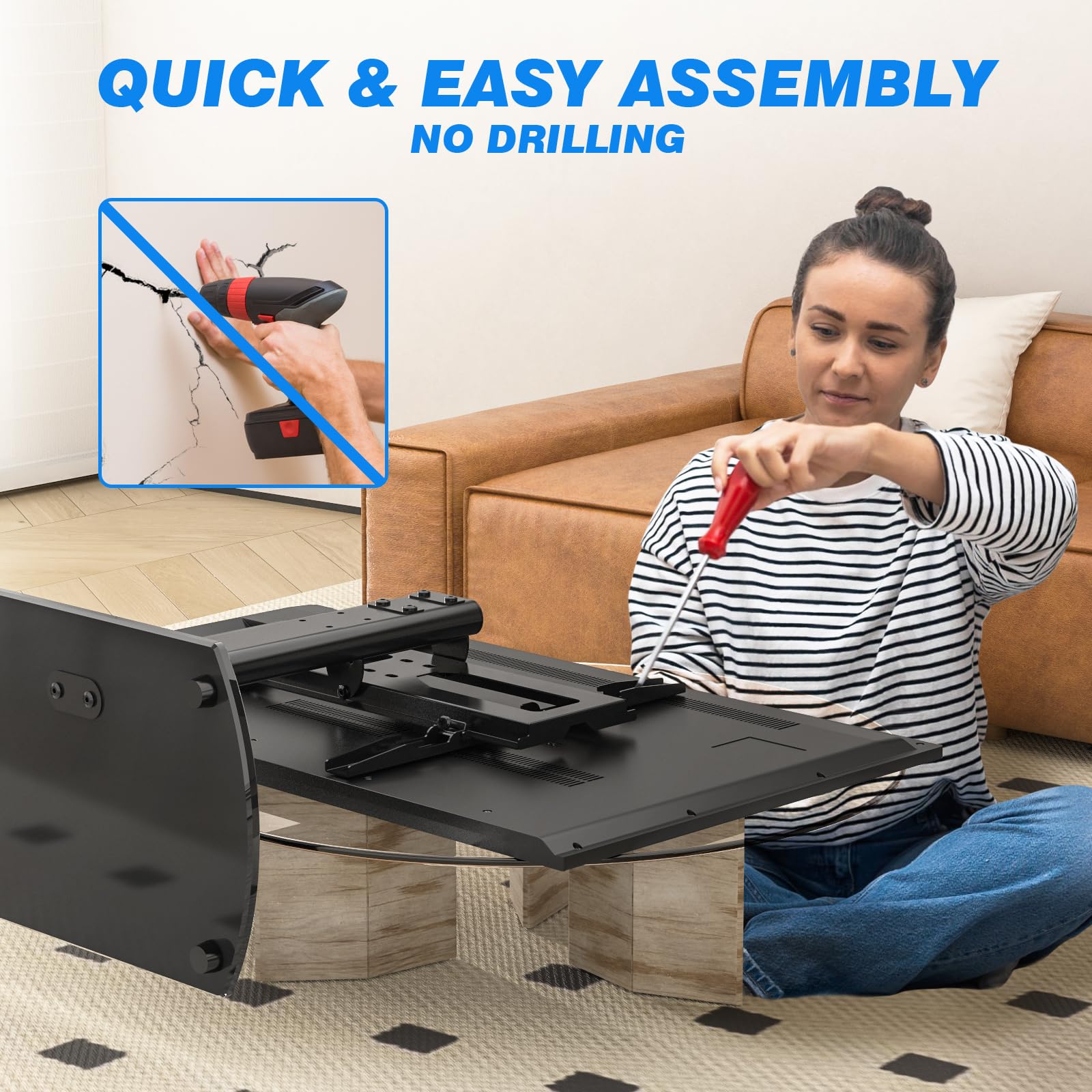 Rfiver soporte con barra de sonido compatible y firme