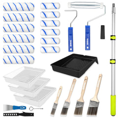 Rhibak kit frente empaquetado mostrando todas las herramientas y ahorro de tiempo
