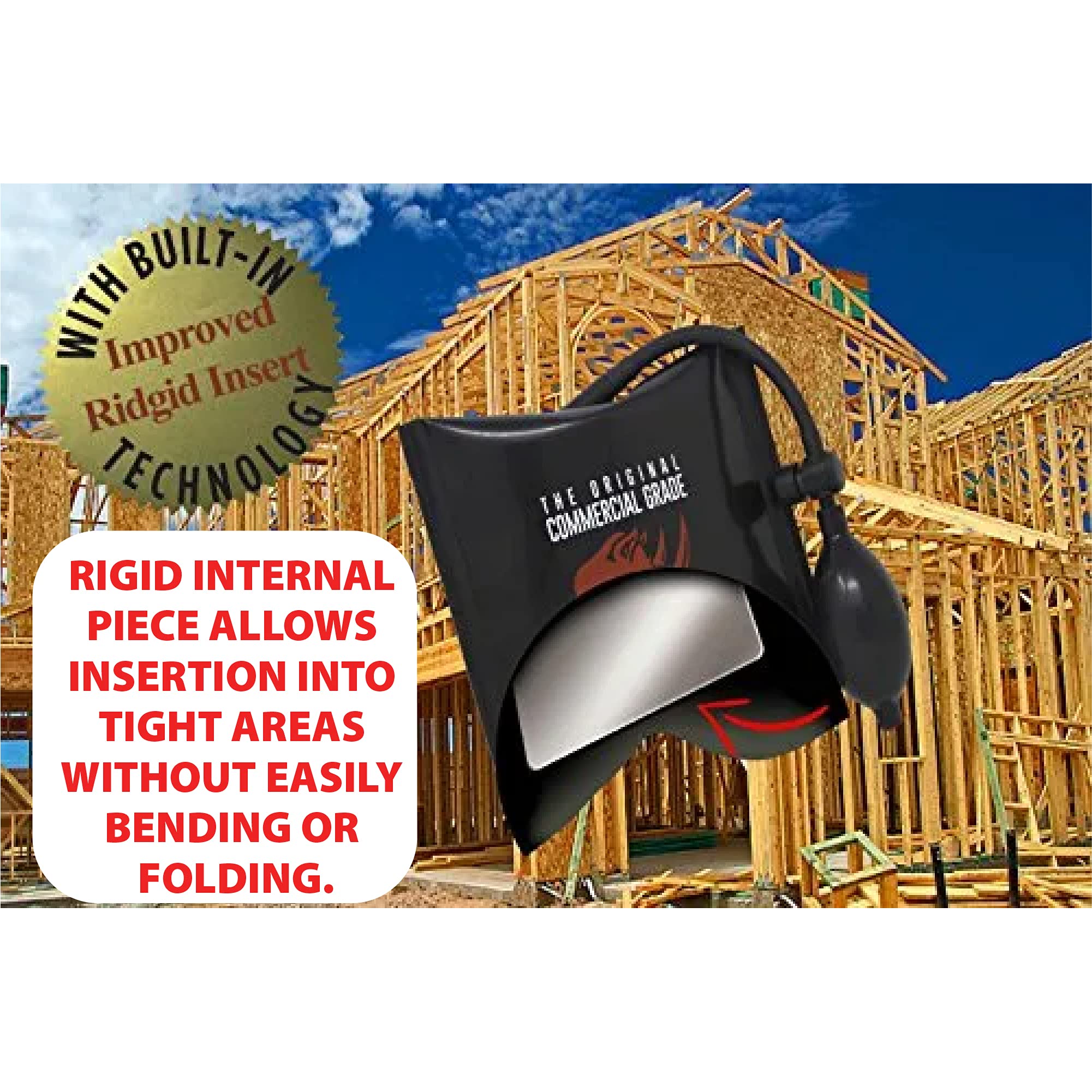 Rhino Strong deflated wedges stored flat in tote, saving space and keeping tools ready for the job