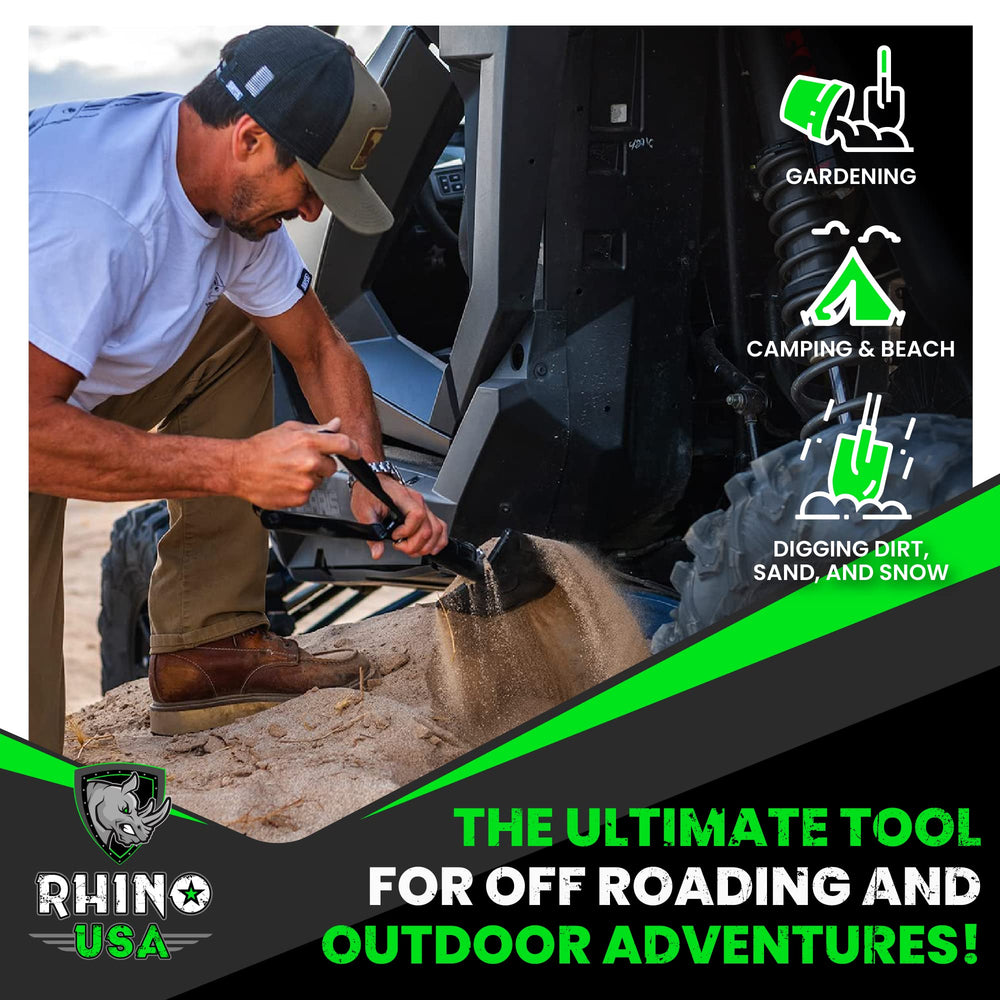 Rhino USA en uso cavando suelo en campaña al aire libre