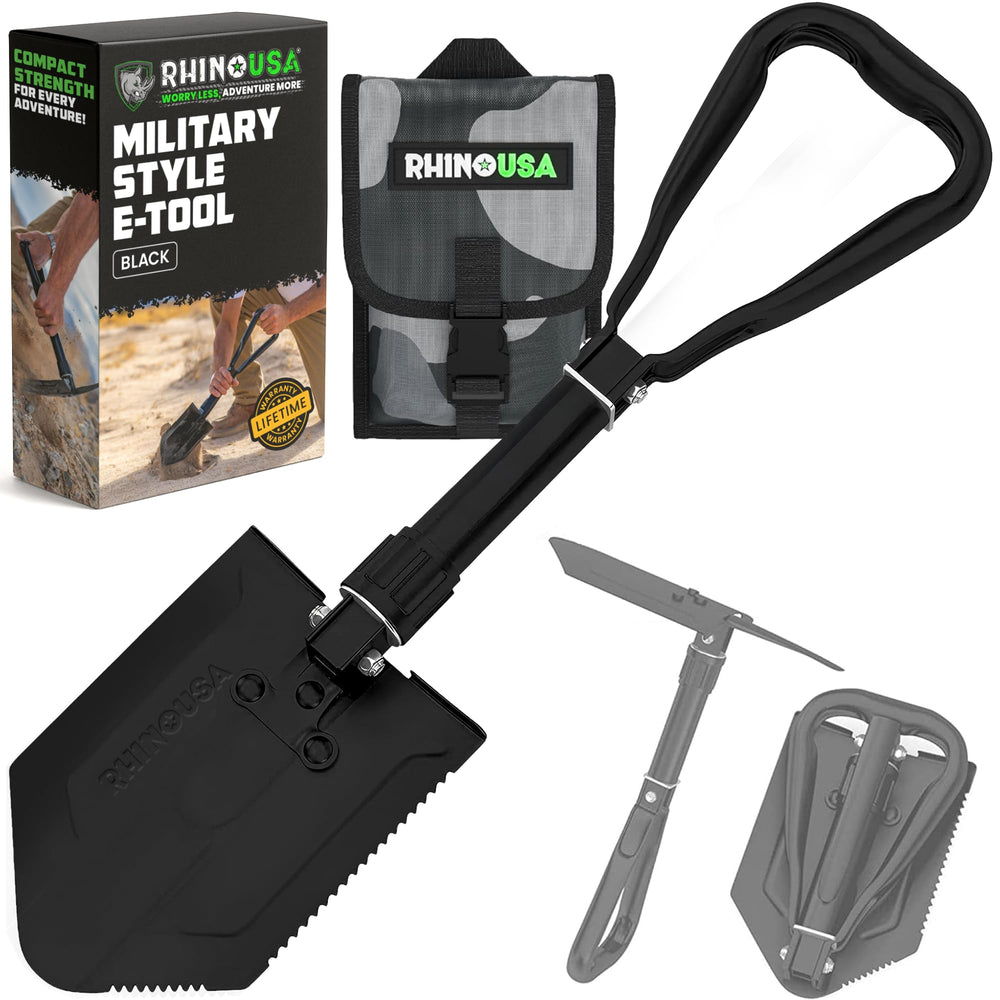 Rhino USA pala frontal mostrando diseño robusto y versatilidad