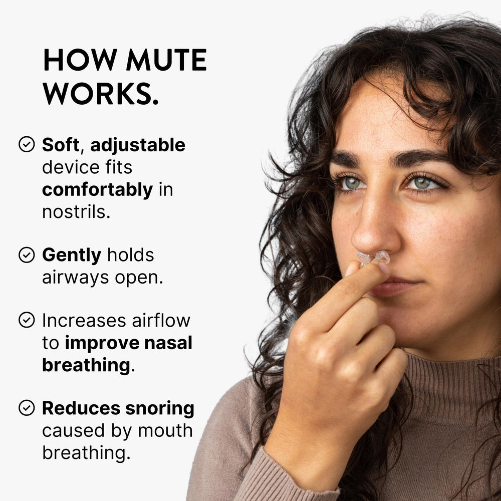 Rhinomed clear material texture emphasizing near-invisible discreet use
