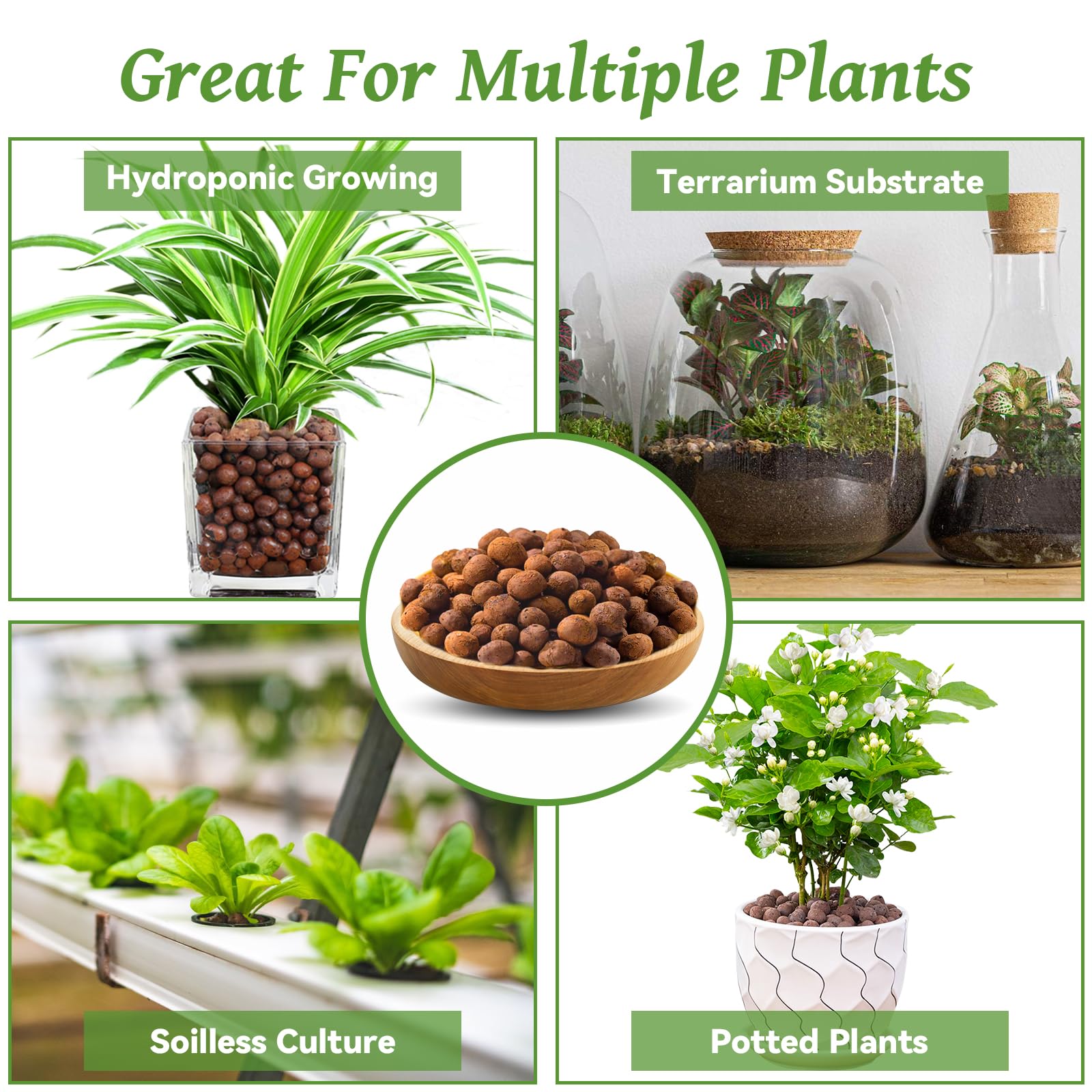 Riare used as orchid pot top dressing enhancing moisture control