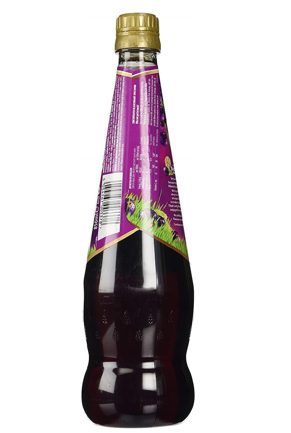 Ribena textura del líquido en primer plano resaltando color intenso