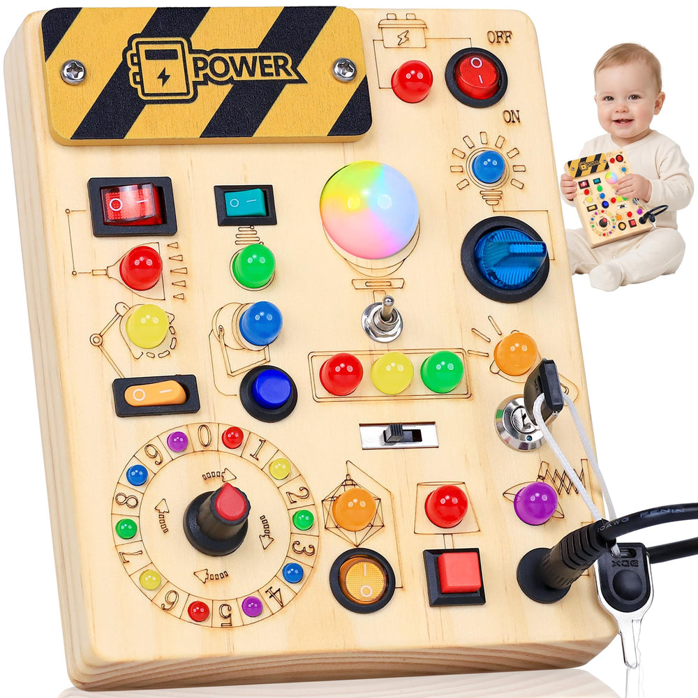RichBoy tablero delantero con luces e interruptores, entretenimiento seguro