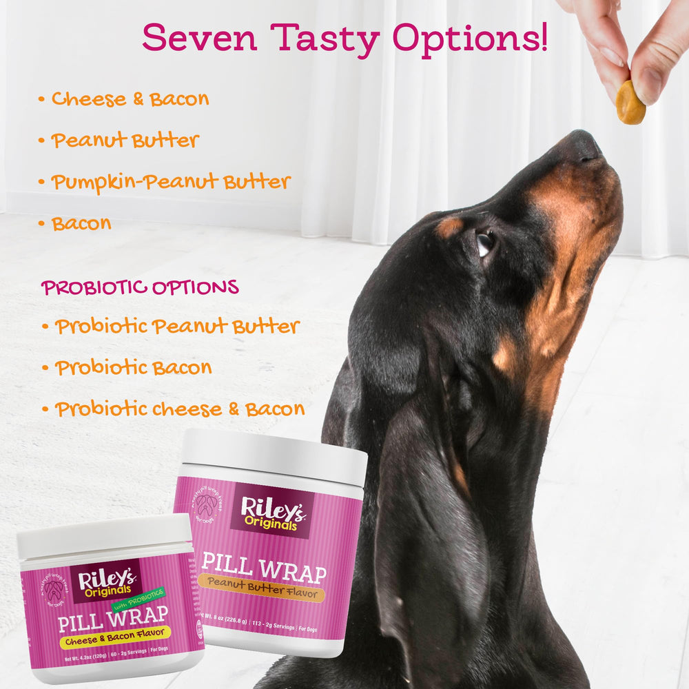 Riley's etiqueta con información nutricional que aporta transparencia al dueño