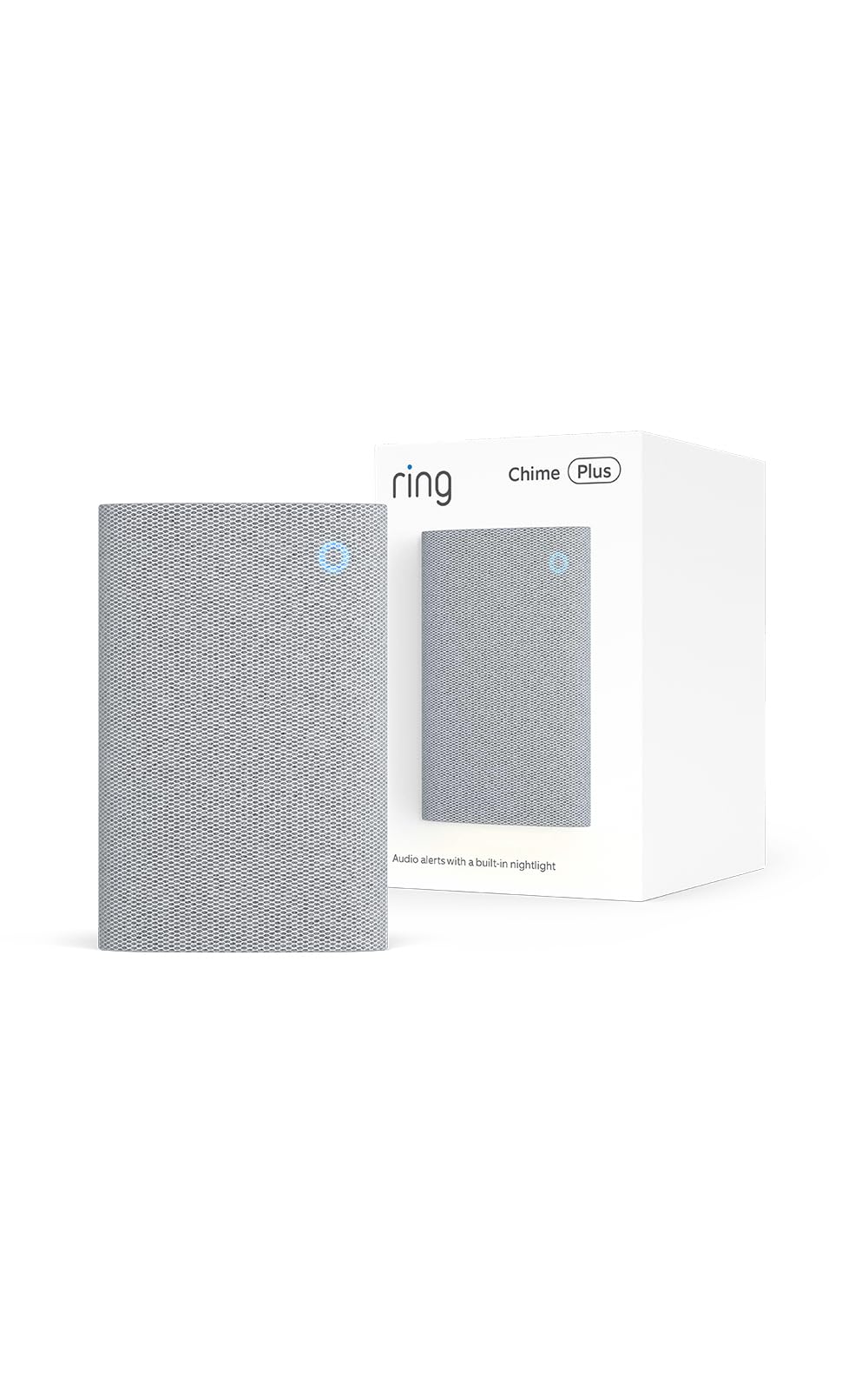 Ring Chime Plus frontal mostrando diseño limpio y fácil instalación