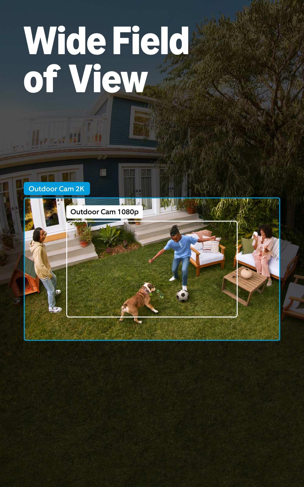 Ring junto a una puerta para comparar tamaño y facilitar la instalación