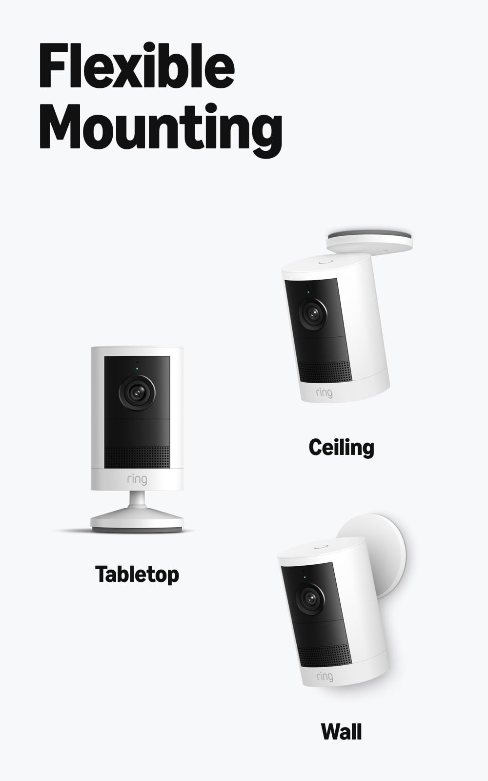Ring instalada en vivienda mostrando cobertura amplia y disuasión