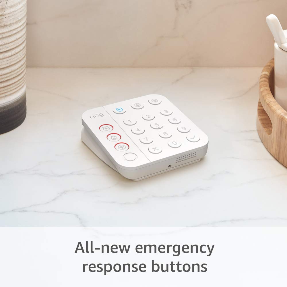 Ring keypad close-up of tactile buttons highlighting easy input